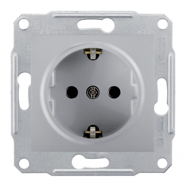 Schneider Electric SDN3000560 Розетка с/з б/ш алюм.