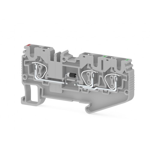 KLEMSAN 311729 Пружинная клемма серии SRD 4ED_B (Серый)