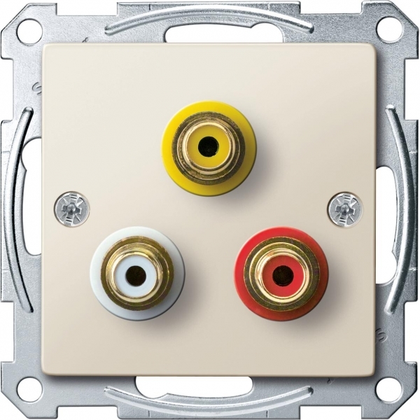Schneider Electric MTN4351-0344 MERTEN МЕХАНИЗМ аудио/видео розетки, БЕЖЕВЫЙ, SM