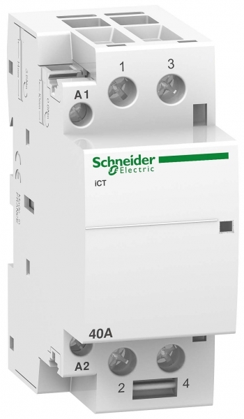 Schneider Electric A9C20442 МОДУЛЬНЫЙ КОНТАКТОР iCT40A 2НО 127В 60ГЦ Schneider Electric A9C20442 МОДУЛЬНЫЙ КОНТАКТОР iCT40A 2НО 127В 60ГЦ