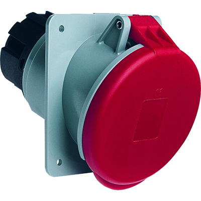 ABB 2CMA167418R1000 Розетка панельная с угловым унифицированным фланцем 363RAU6, 63A, 3P+E, IP44, 6ч