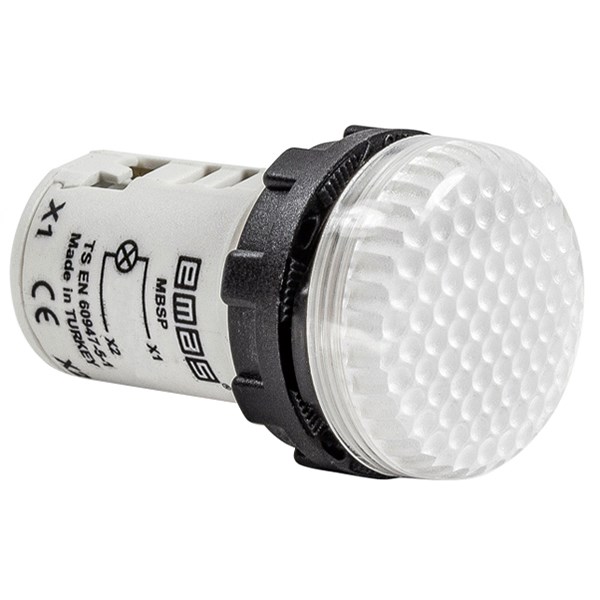 MBSP024B Арматура сигнальная моноблочная 24 В белая с ячеистой линзой