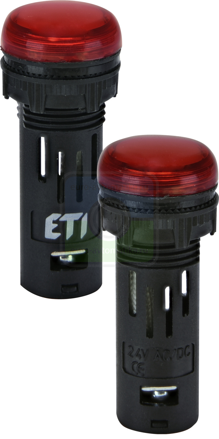 ETI 4771600 Лампа сигнал. LED матовая ECLI-16-024C-R 24V AC/DC (Ø16мм, красная)