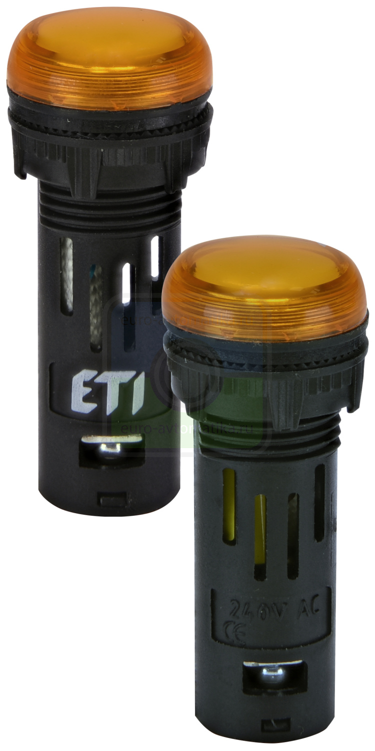 ETI 4771609 Лампа сигнал. LED матовая ECLI-16-240A-A 240V AC (Ø16мм, оранжевая)