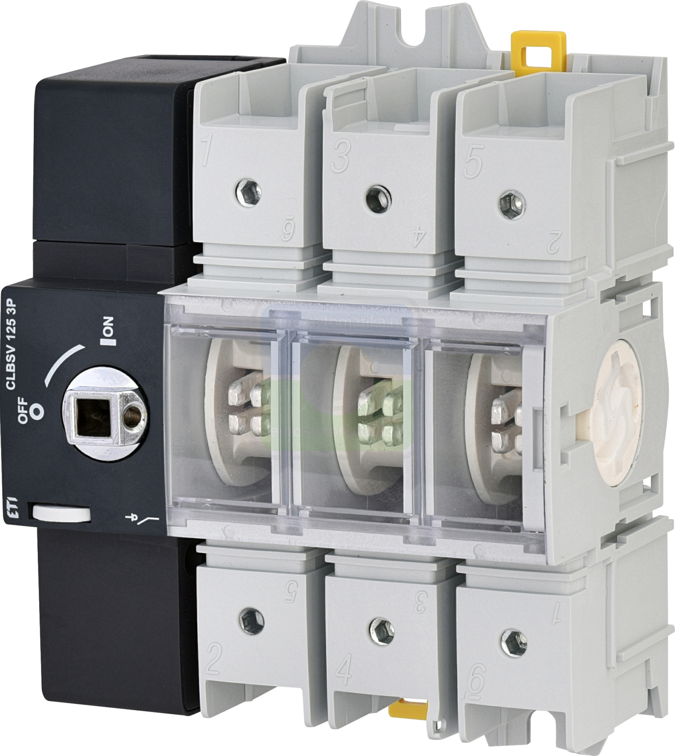 ETI 4661881 ETI 4661881 Выключатель нагрузки CLBSV 125 3P (без рукоятки, 125A, "1-0")