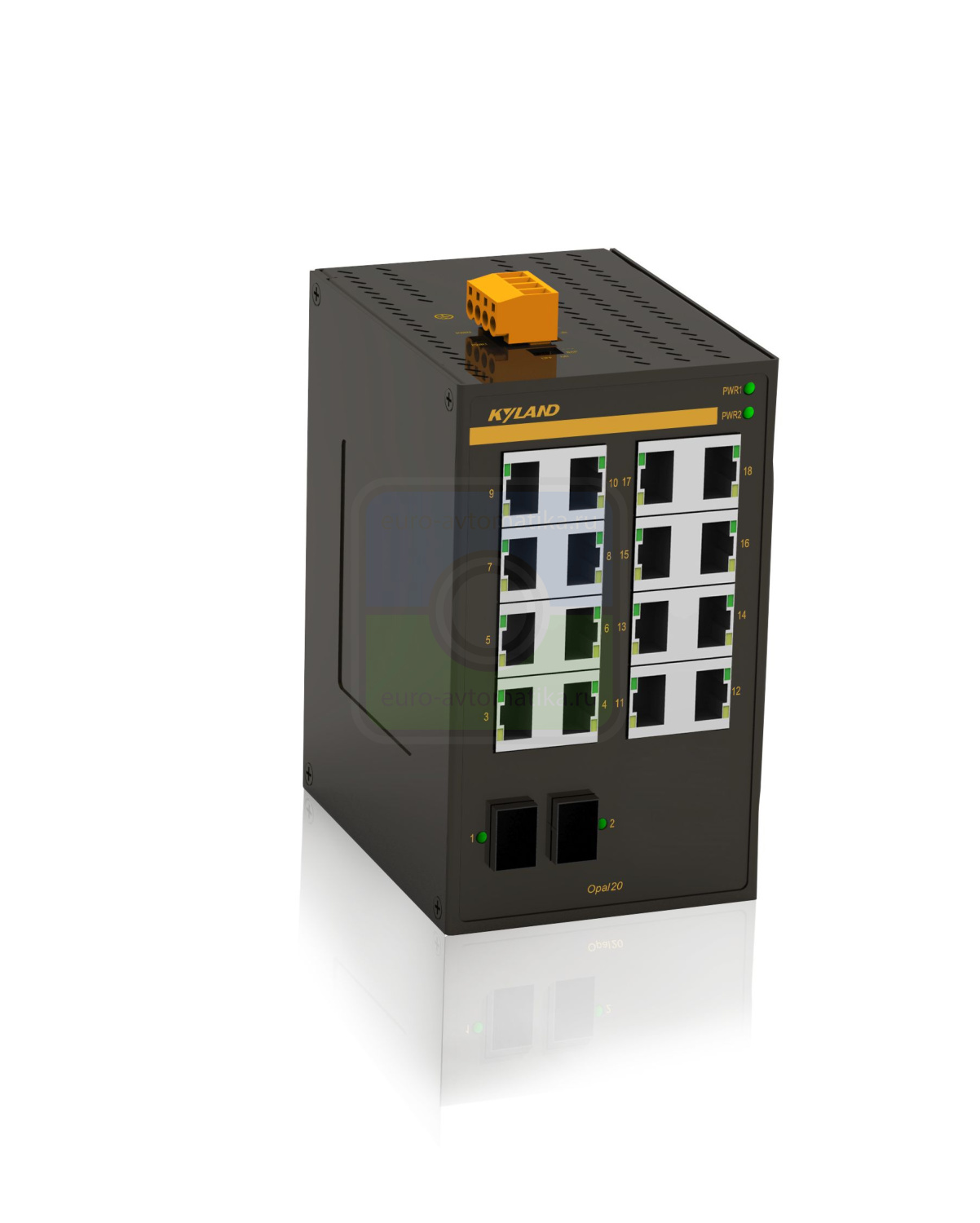 Kyland Коммутатор Opal20-2SFP16T-LV-LV 302230231 2 100Base-X SFP ports,16 10/100Base-TX RJ45 ports, 18-30VAC/12-48VDC(18-30VAC/9-60VDC) dual redundant power inputs, t: -40/75