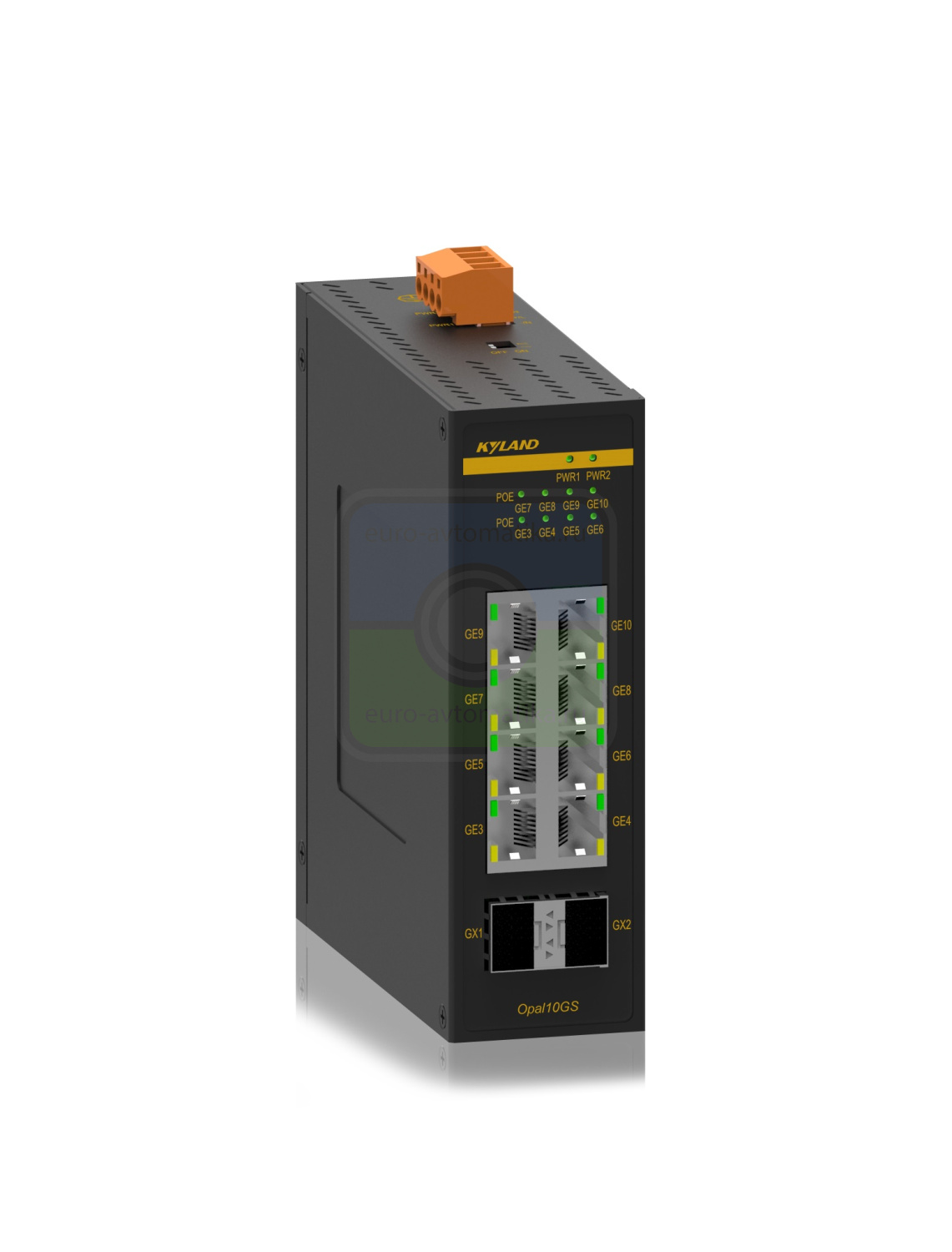 Kyland Коммутатор Opal10GS-8GP-L16-L16 302225007 un-managed Switch, support  8*10/100/1000M RJ45 PoE port, 48VDC, dual redundant power inputs