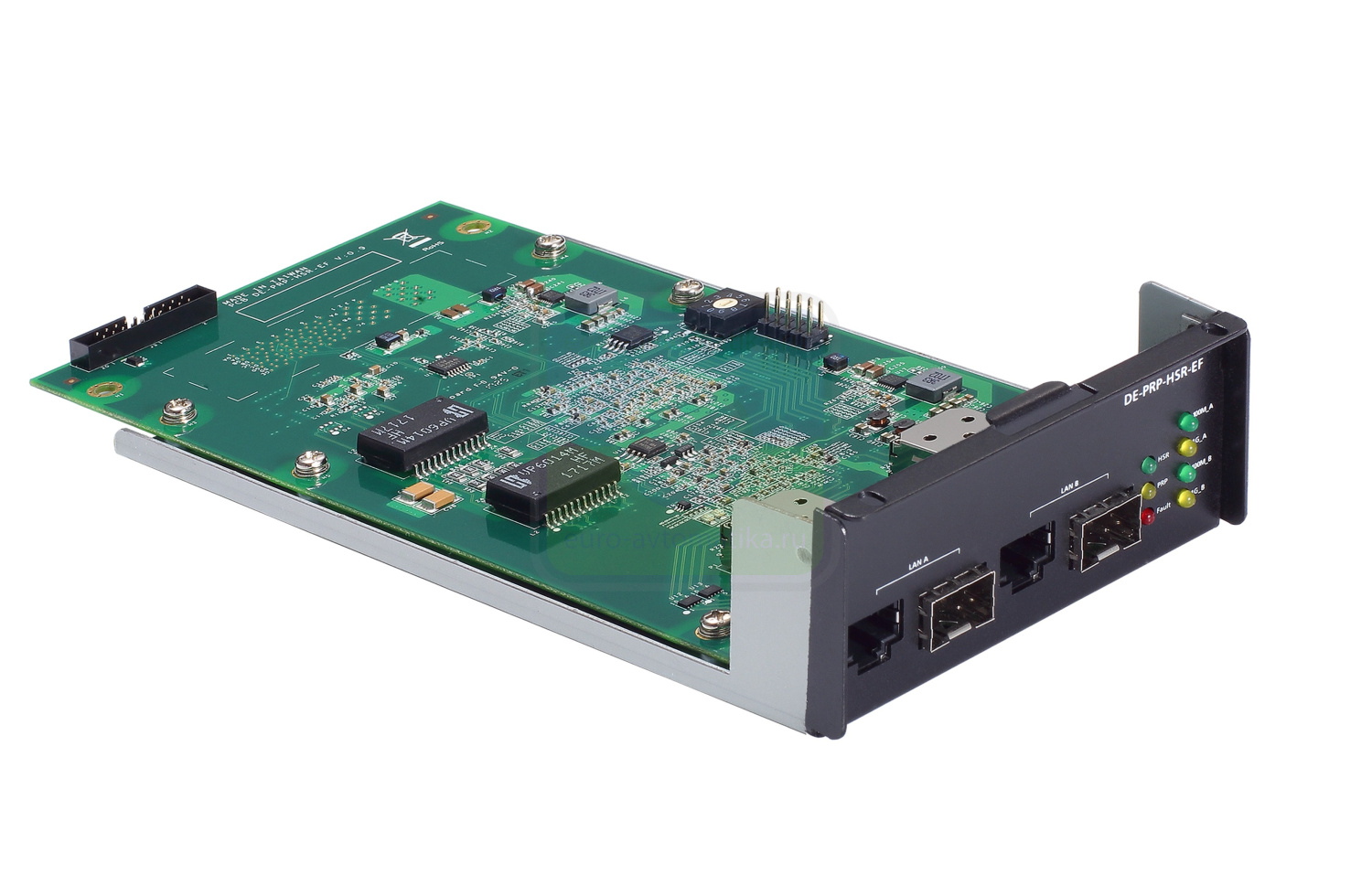 MOXA Модуль DE-PRP-HSR-EF 2-Port 100/1000 Mbps PCIe PRP/HSR LAN Module RJ45 and SFP Connector; DA-720 Peripherals Modules