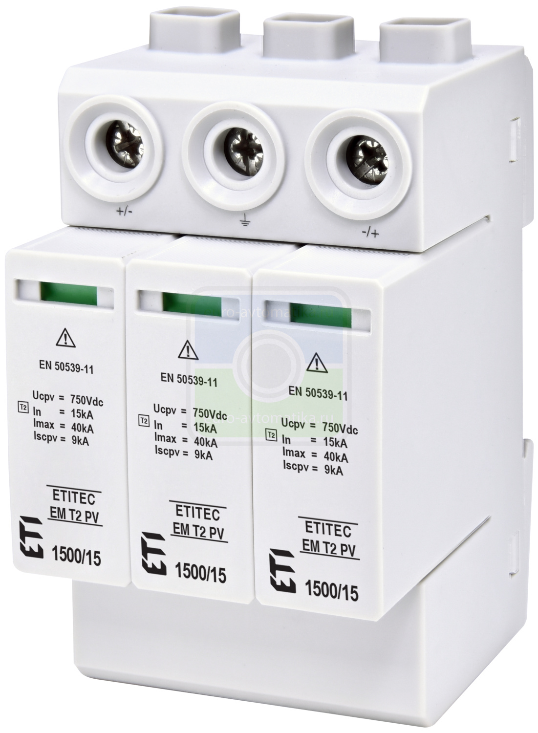 ETI 2440625 Ограничитель перенапряжения ETITEC EM T2 PV 1500/15 Y (для PV систем)