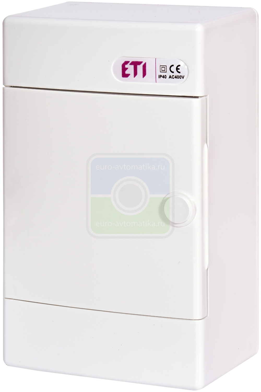 ETI 1100272 Щит пласт. наружн. исп. ECT 4x18 MEDIA-PO (перф.панель, белая дверца)