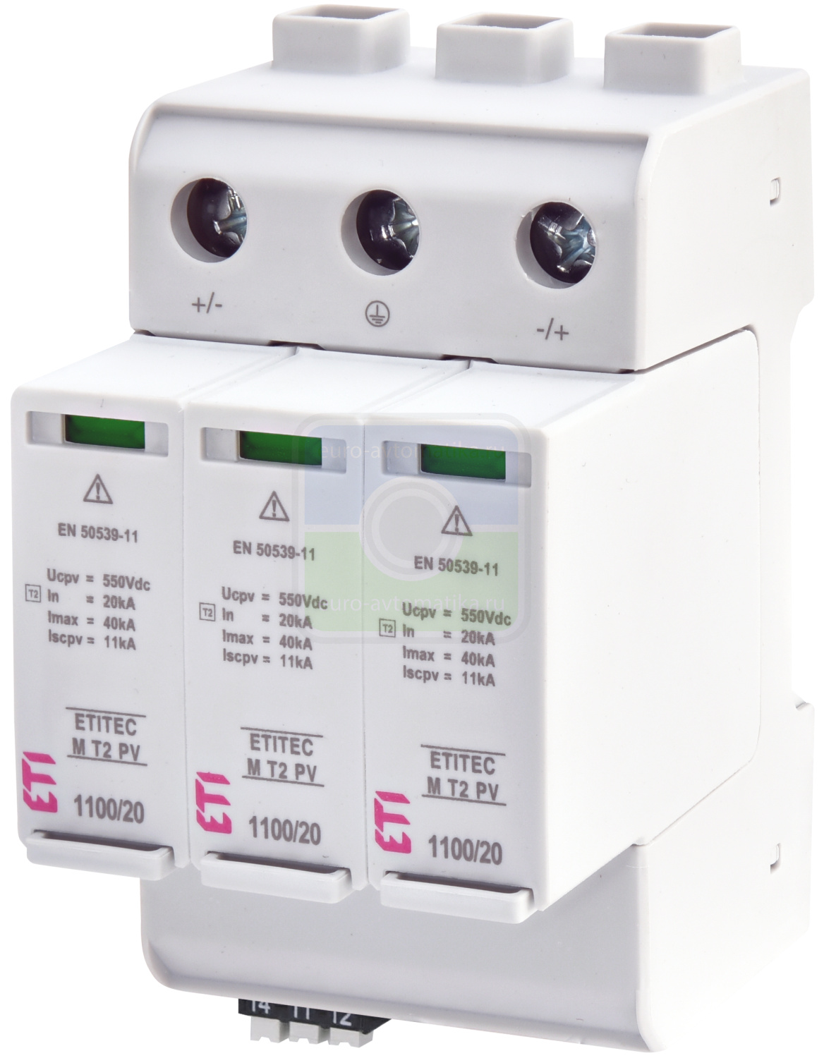 ETI 2440516 Ограничитель перенапряжения ETITEC M T2 PV 1100/20 Y RC (для PV систем)