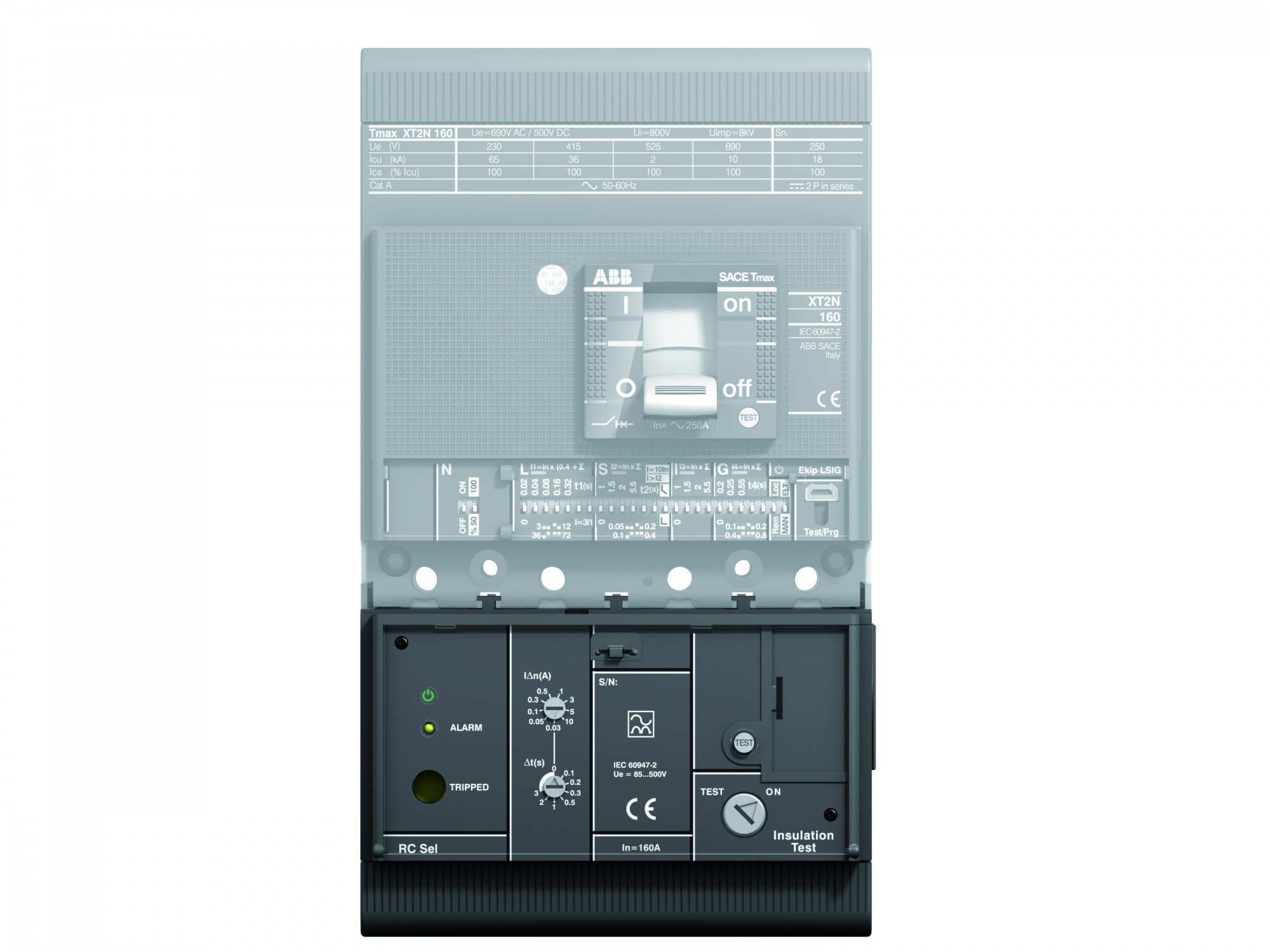 ABB 1SDA067126R1 Устройство защитного отключения RC Sel для XT2 4p