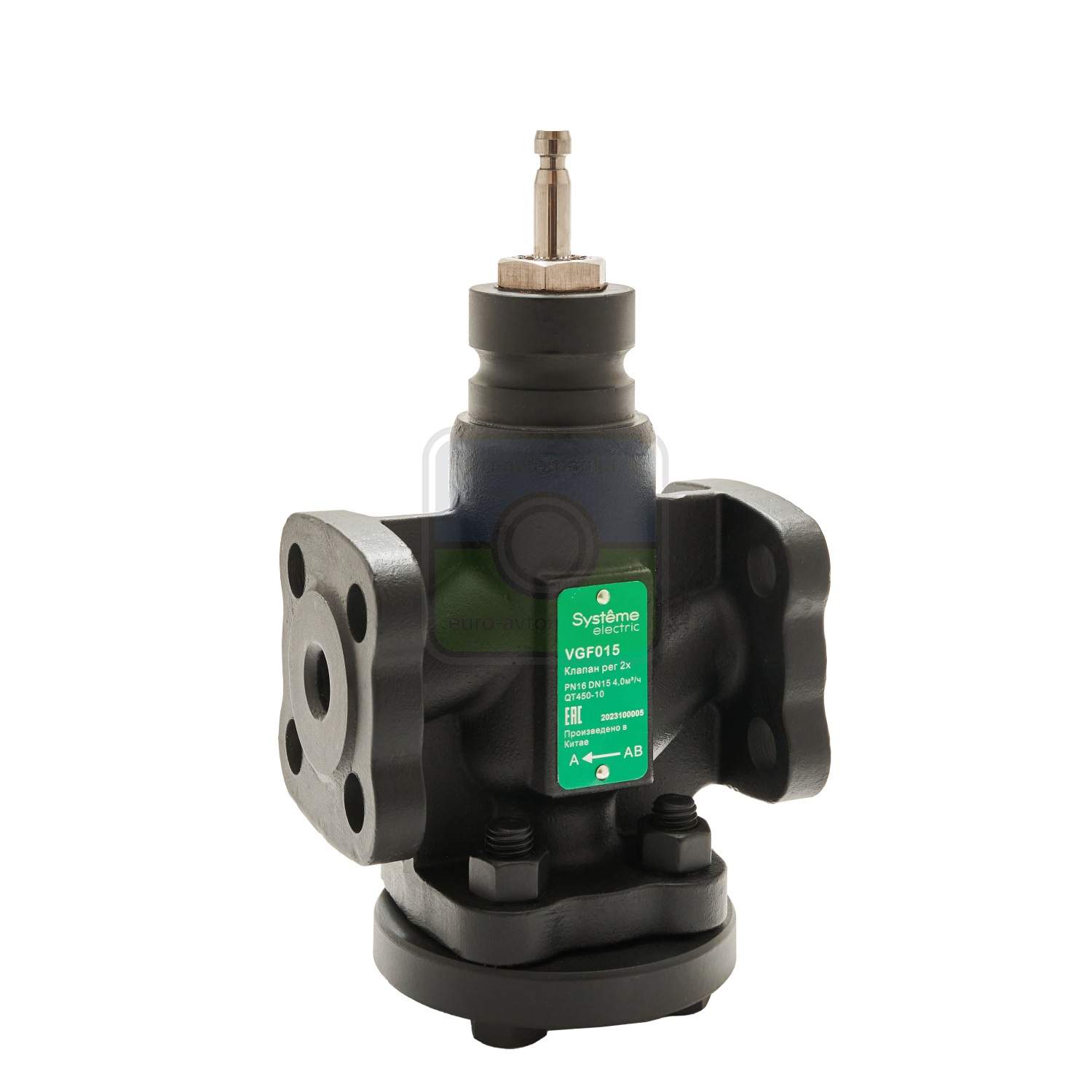Systeme Electric VGF015 Клапан регулирующий 2-ход фланц PN16 DN15 4,0м³/ч -20…+130°С