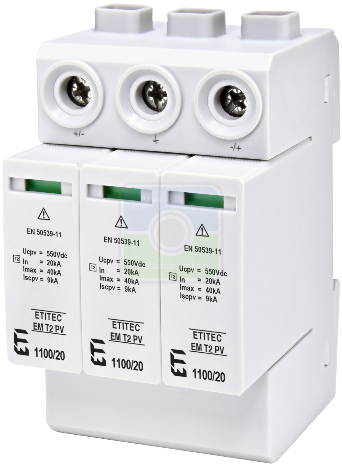 ETI 2440623 Ограничитель перенапряжения ETITEC EM T2 PV 1100/20 Y (для PV систем)