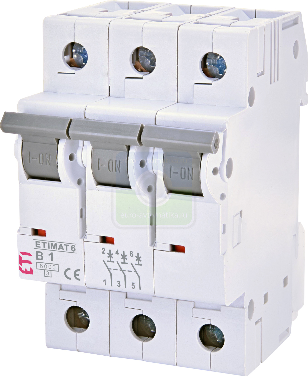 ETI 2115509 Авт. выключатель ETIMAT 6 3p B 1А (6 kA)