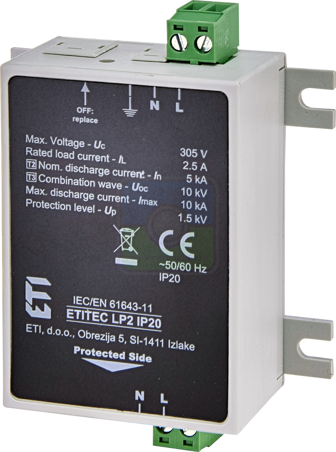 ETI 2442982 Ограничитель перенапряжения ETITEC LP2 IP20
