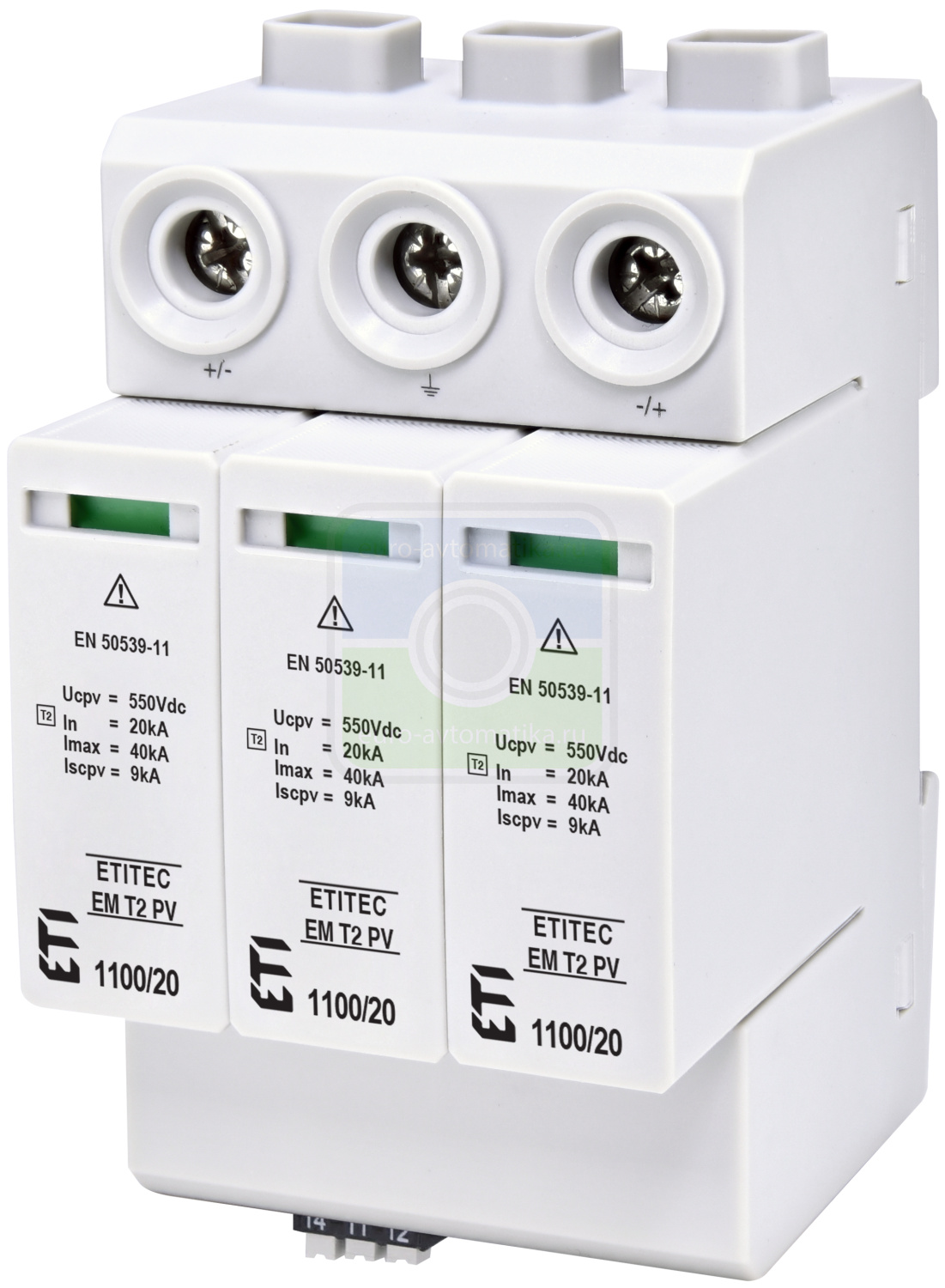 ETI 2440624 Ограничитель перенапряжения ETITEC EM T2 PV 1100/20 Y RC (для PV систем)
