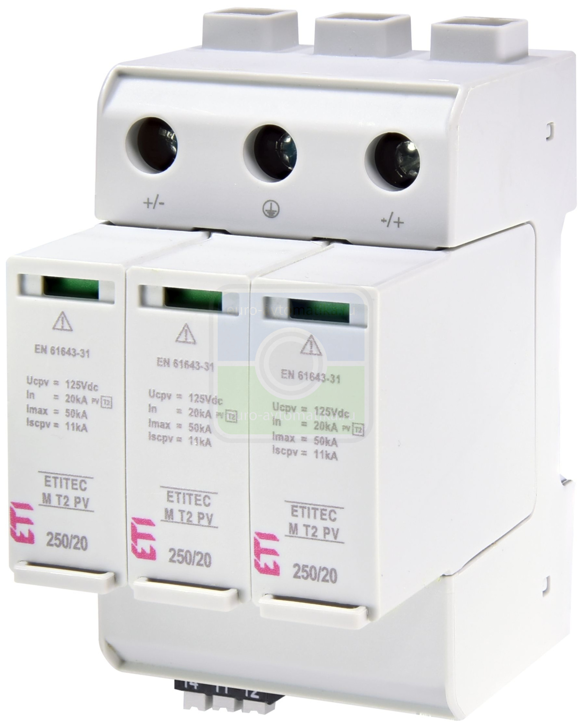 ETI 2440733 Ограничитель перенапряжения ETITEC M T2 PV 250/20 Y RC (для PV систем)