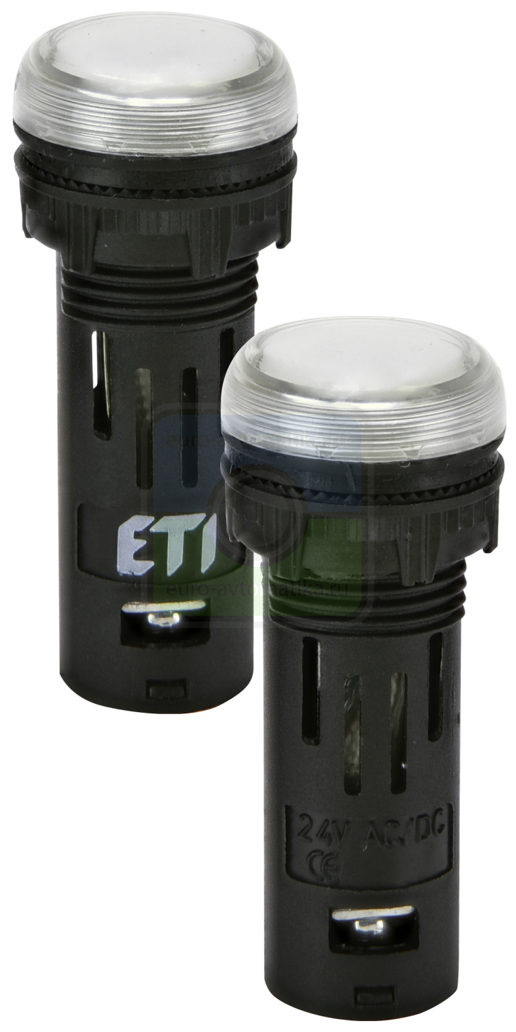 ETI 4771605 Лампа сигнал. LED матовая ECLI-16-024C-W 24V AC/DC (Ø16мм, белая)