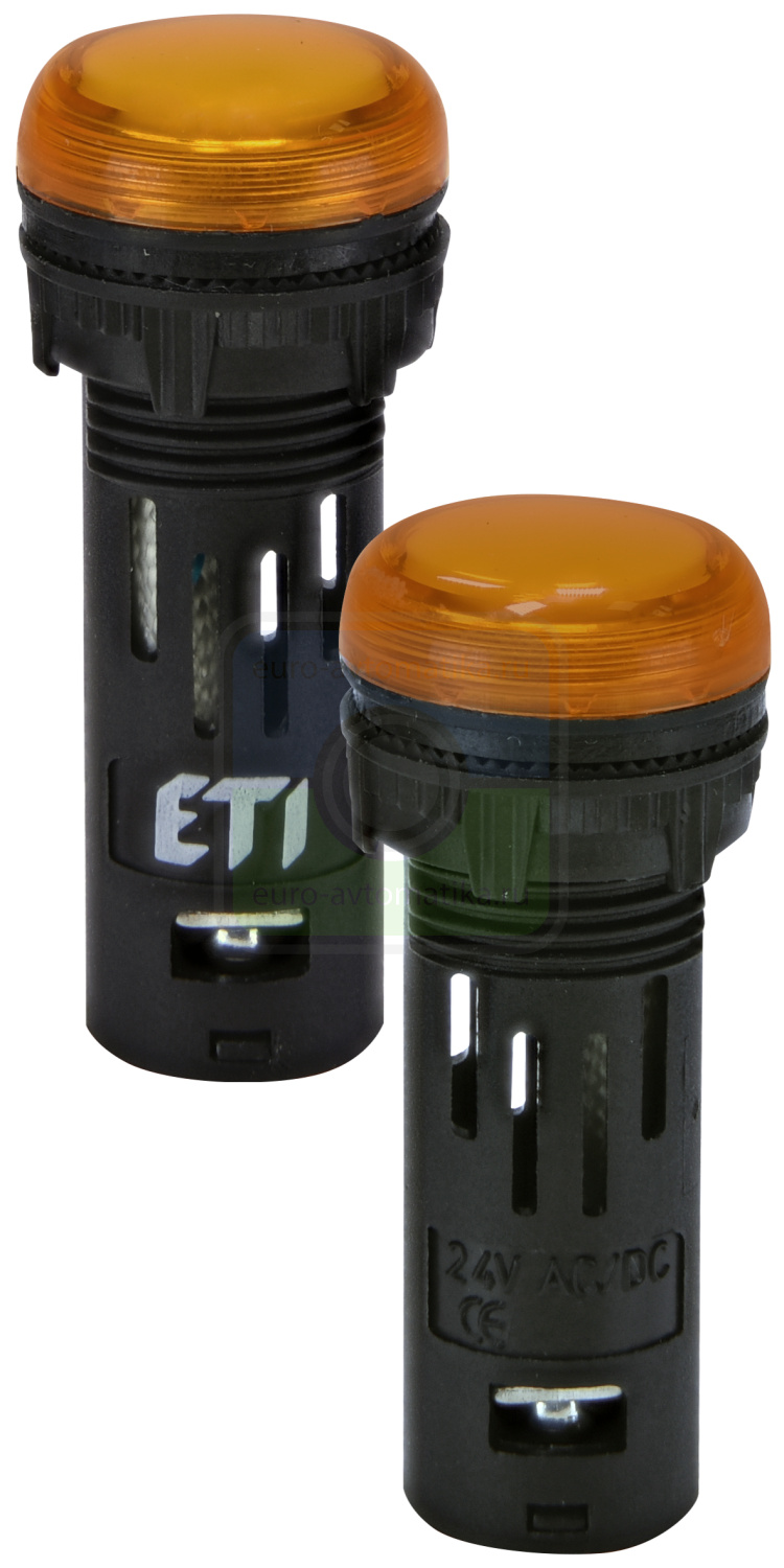 ETI 4771604 Лампа сигнал. LED матовая ECLI-16-024C-A 24V AC/DC (Ø16мм, оранжевая)