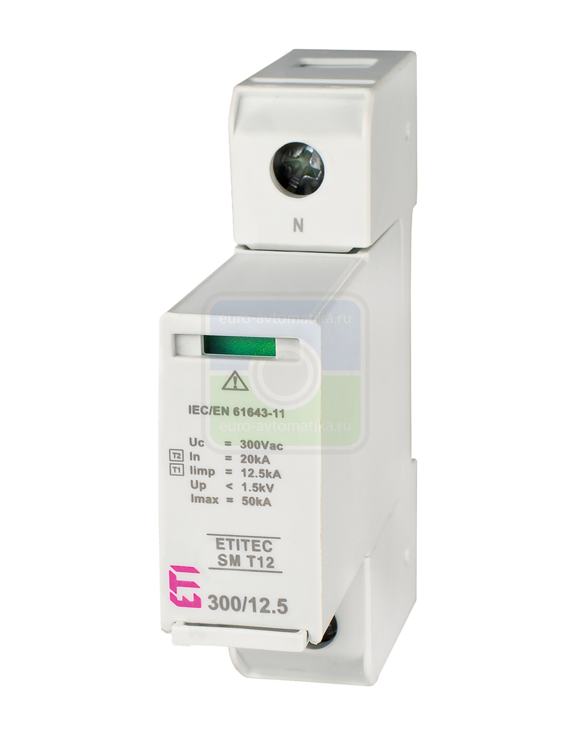 ETI 2440541 Ограничитель перенапряжения ETITEC SM T12 300/12,5 (1+0, 1p, TNC) RC
