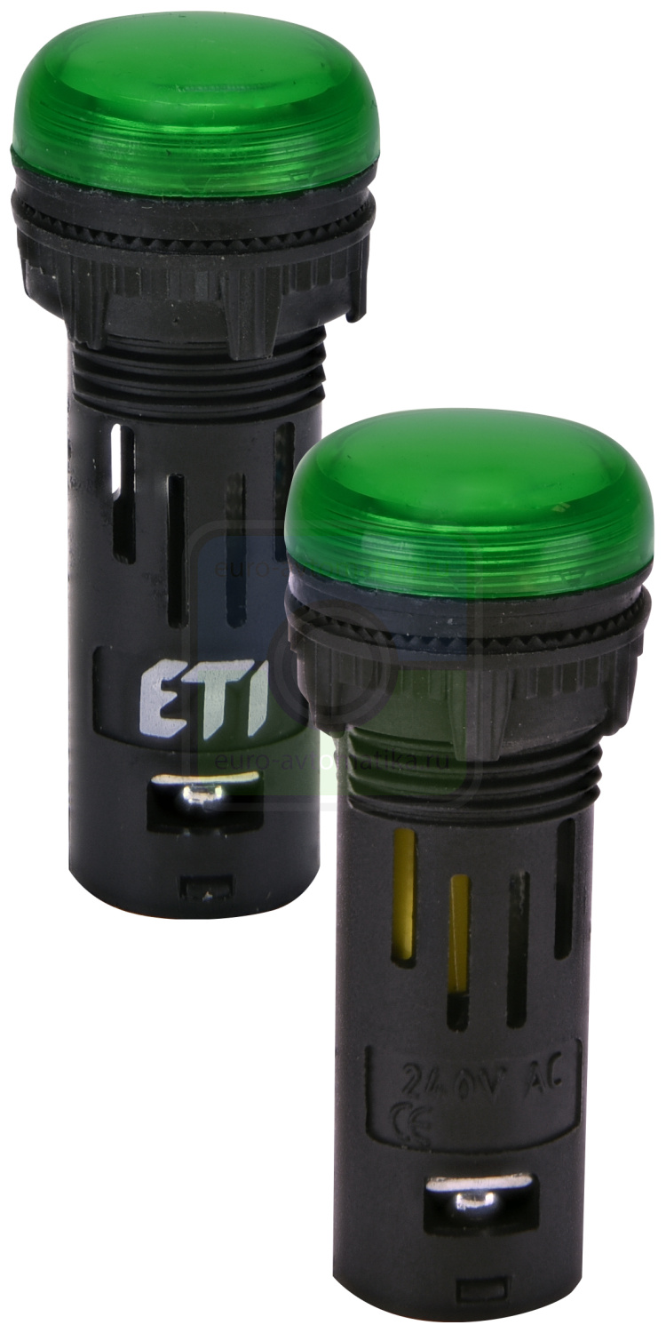 ETI 4771607 Лампа сигнал. LED матовая ECLI-16-240A-G 240V AC (Ø16мм, зелёная)