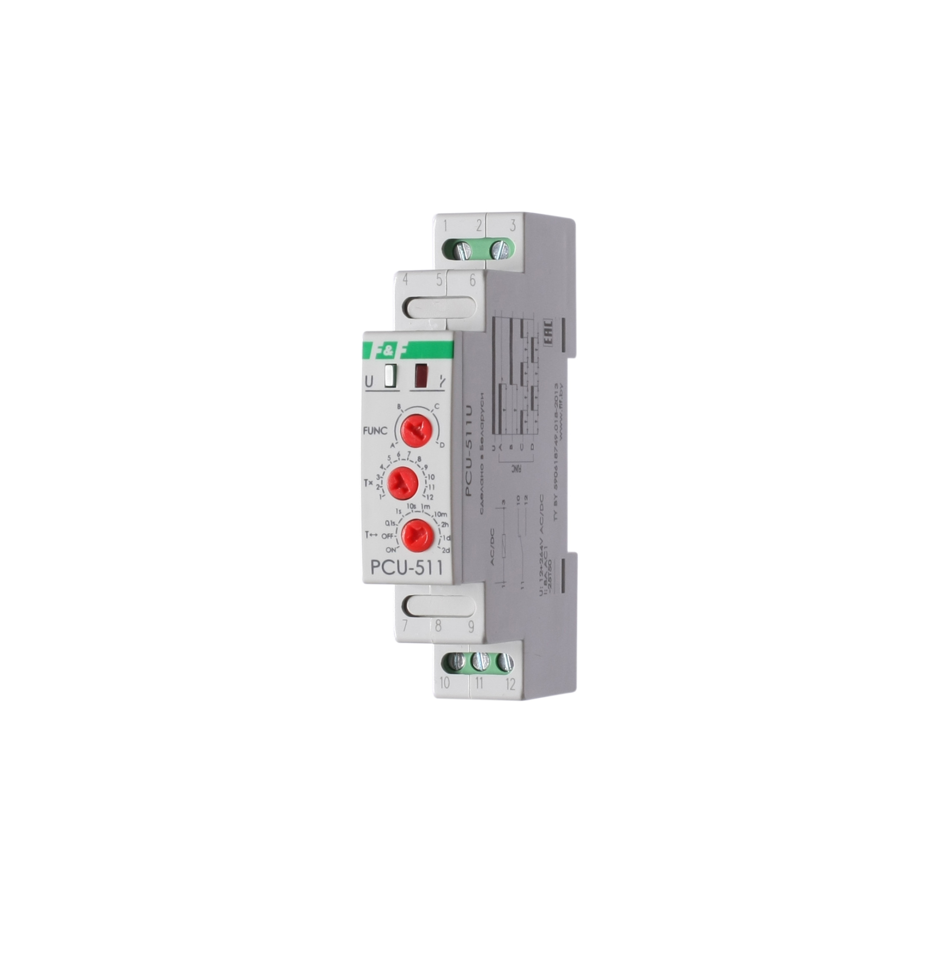 FIF EA02.001.011 PCU-511U Многофункциональное (4 функции), 1 модуль, монтаж на DIN-рейке, универсальное питание