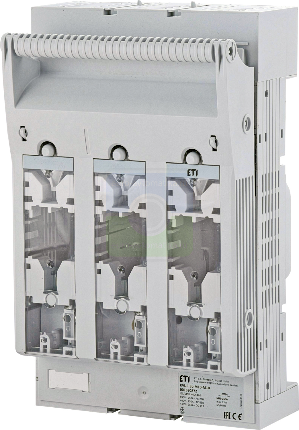 ETI 1690872 Разъединитель KVL 1 3P 250A (Клеммы M10-M10)