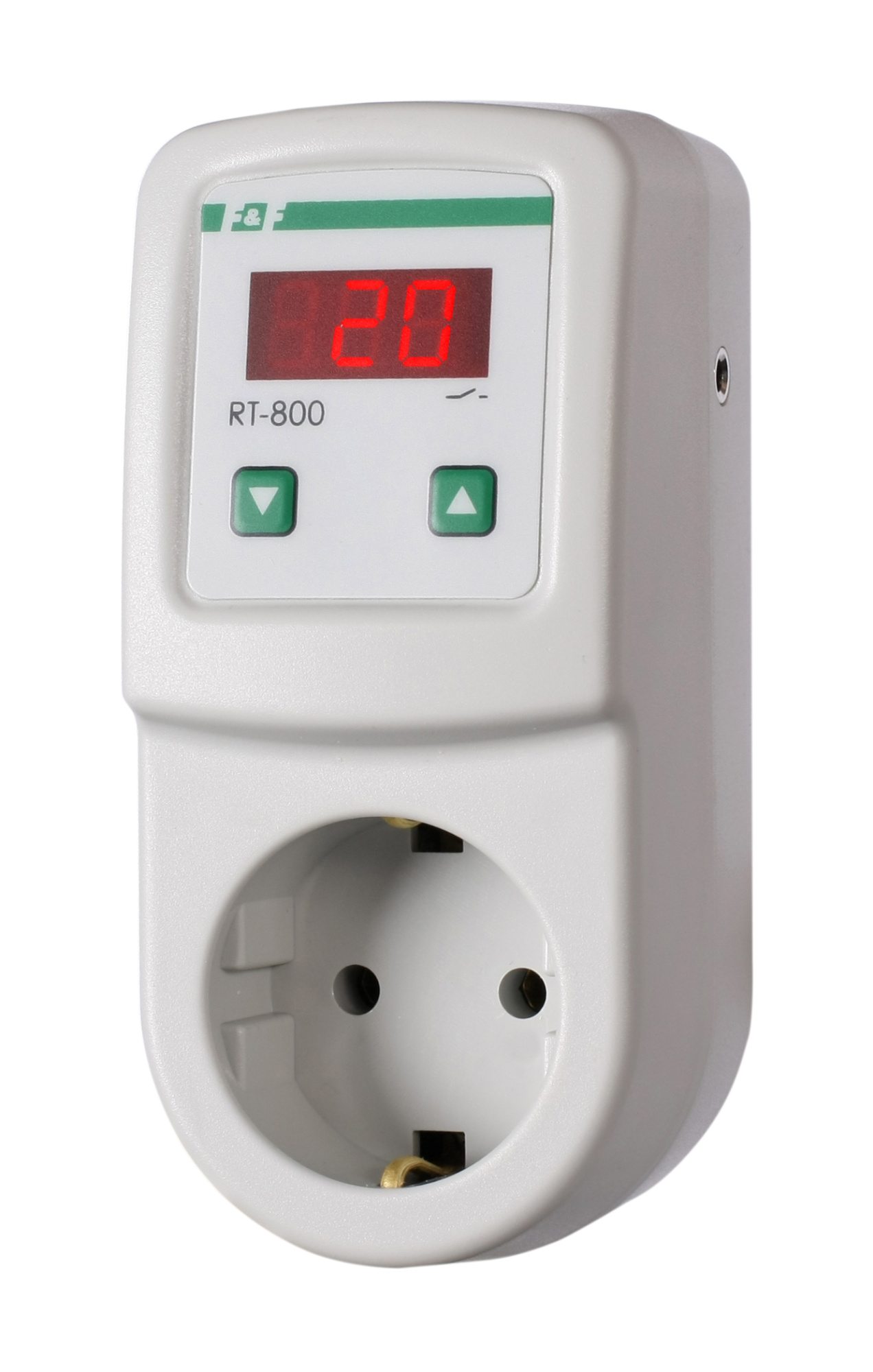 FIF EA07.001.017 RT-800 Диапазон температур от -30 до +140°С, цифровая индикация, выносной датчик RT в комплекте, тип корпуса вилка-розетка