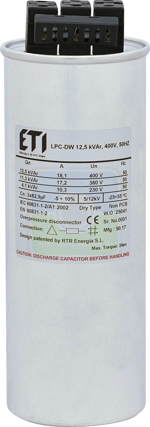 ETI 4656852 Конденсаторная батарея LPC-DW_400V 12,5 kVAr