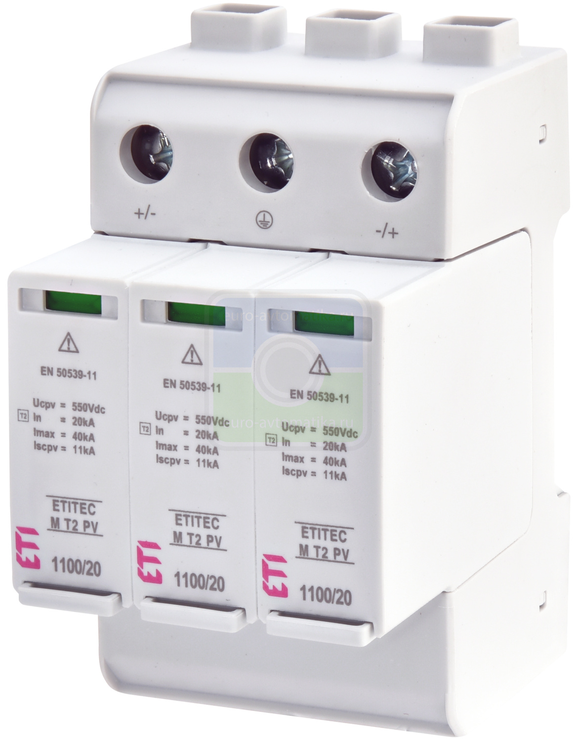 ETI 2440515 Ограничитель перенапряжения ETITEC M T2 PV 1100/20 Y (для PV систем)