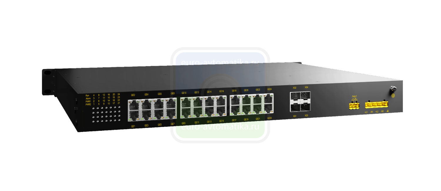 Kyland Коммутатор SICOM3024GS-4X12GX12GP-H3-H3 300213011 4×10GBase-X SFP+ port;12×1000Base-X SFP port; 12×10/100/1000Base-T(X) PoE port;220VAC(85-264VAC) redundant power supply