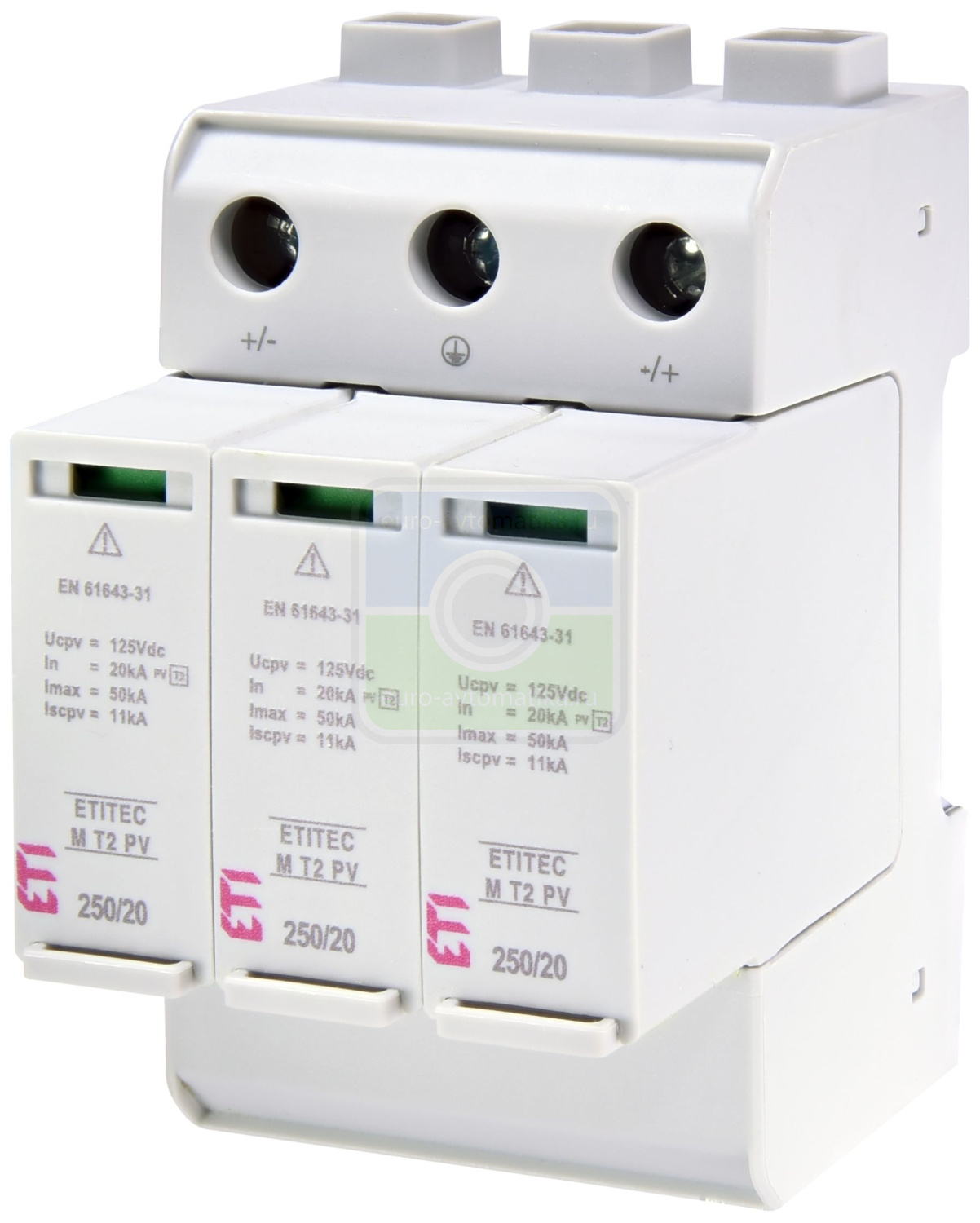 ETI 2440732 Ограничитель перенапряжения ETITEC M T2 PV 250/20 Y (для PV систем)