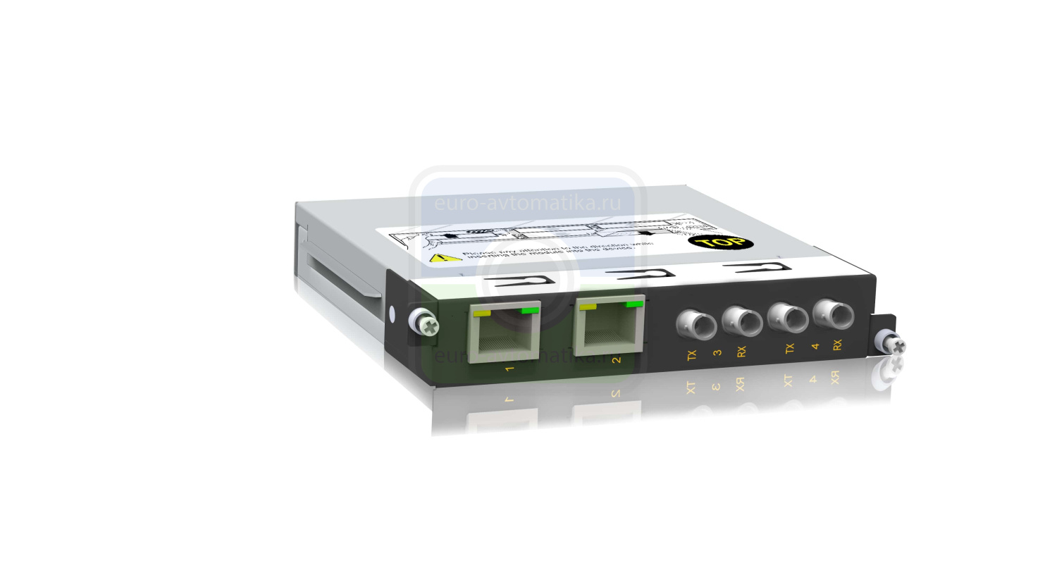 Kyland Модуль SM6.6-2S2T-ST40-0.5U 301031021 0.5U Module with 2 100Base-FX single mode fiber ports, ST connector, 1310nm, 40km and 2 10/100Base-TX RJ45 ports
