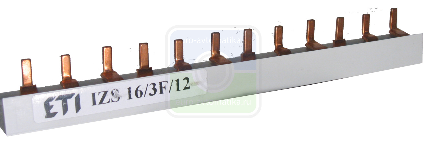 ETI 2921113 Шина питания IZS 16/3F/18 (16мм2, 3P, 0.32м, Pin, 18mod.)