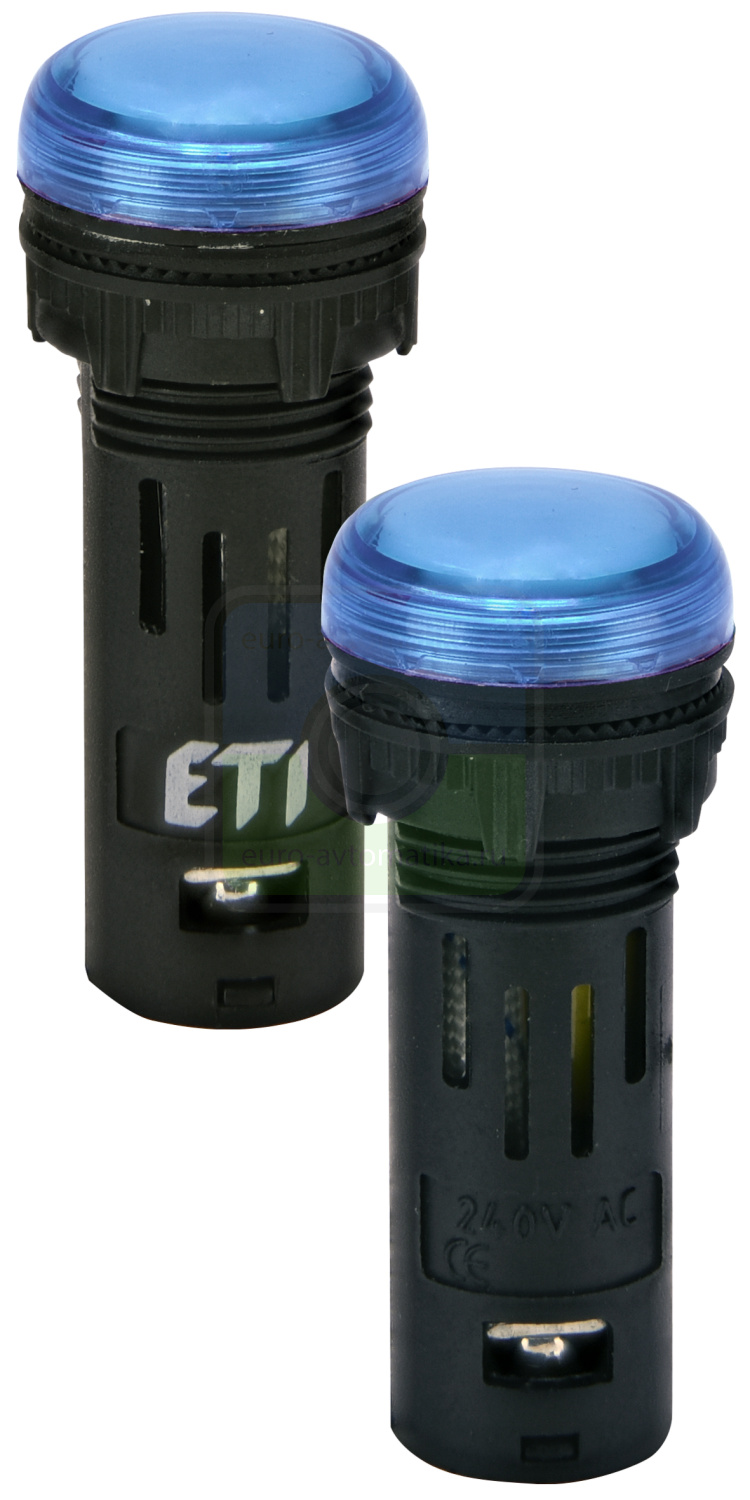 ETI 4771610 Лампа сигнал. LED матовая ECLI-16-240A-B 240V AC (Ø16мм, синяя)