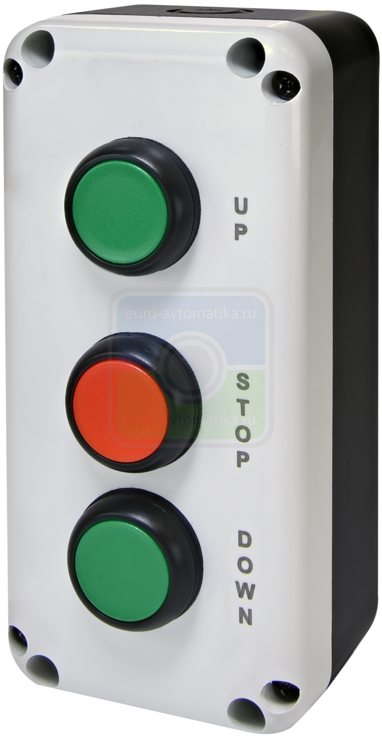 ETI 4771630 Кнопочный пост 3-модул. ESB3-V7 (Standart, "UP/STOP/DOWN", зелен./красн./зелен.)