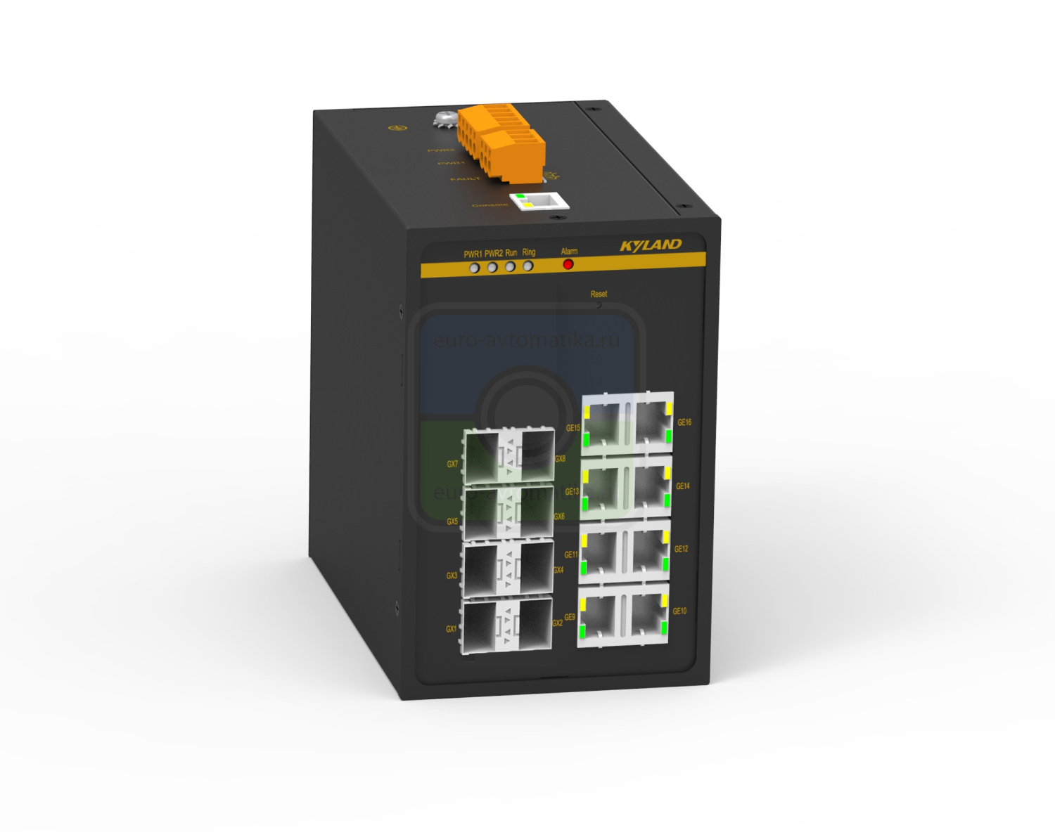 Kyland Коммутатор SICOM3000A-8GX8GE-L2-L2 300071644 8 100/1000Base-X SFP ports, 8 10/100/1000Base-T(X) RJ45 ports, Console Port RS232 RJ45, 24-48VDC(18-72VDC) dual redundant power supplies