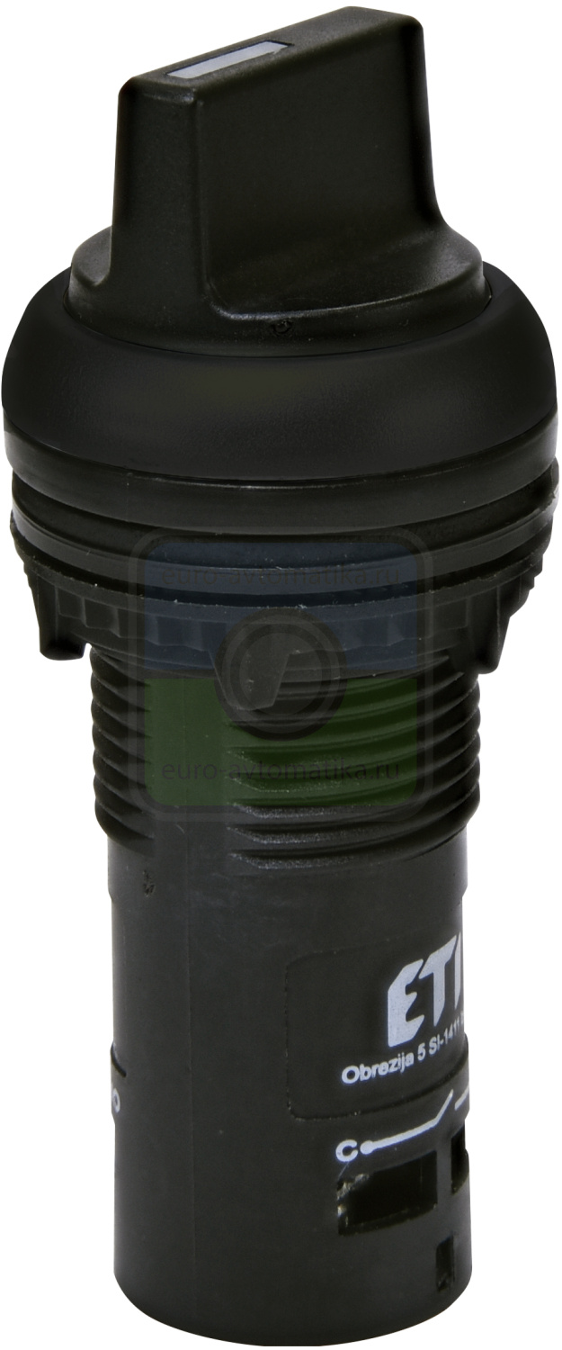 ETI 4771645 Перекл. поворотн. монобл. ECS3S-S30-20 (2NO, 3-х поз., без фикс. 1-0-2, 30°, черн.)
