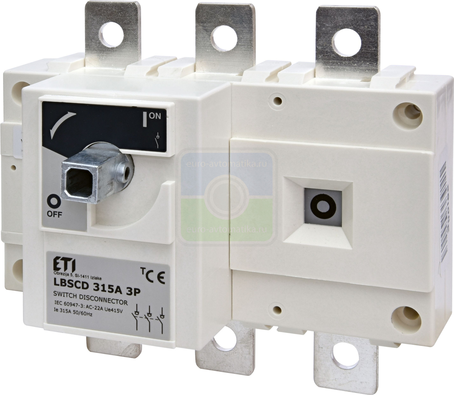 ETI 4661913 ETI 4661913 Выключатель нагрузки LBSCD 3P 315 ("1-0", 315А)