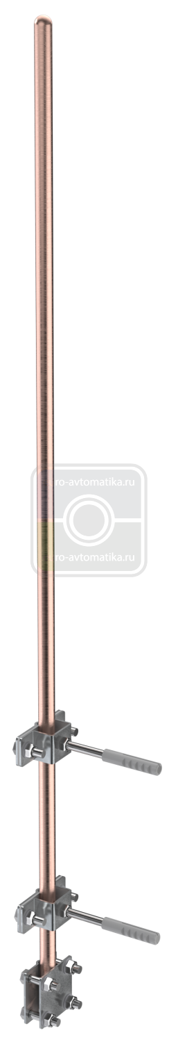 ZLC27-50-010 - Молниеприемник с держателями L=1м медь IEK