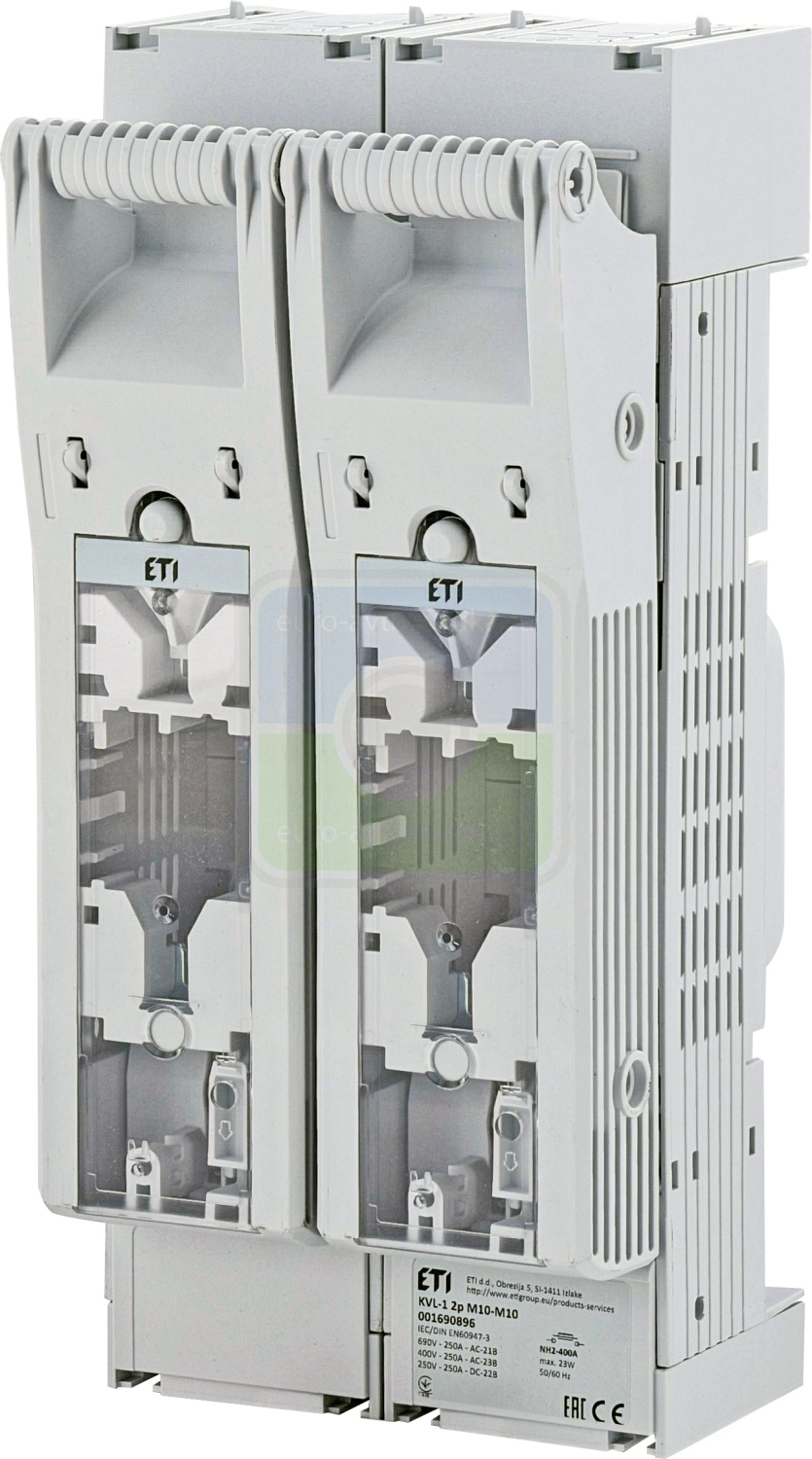 ETI 1690896 Разъединитель KVL 1 2P 250A (Клеммы M10-M10)