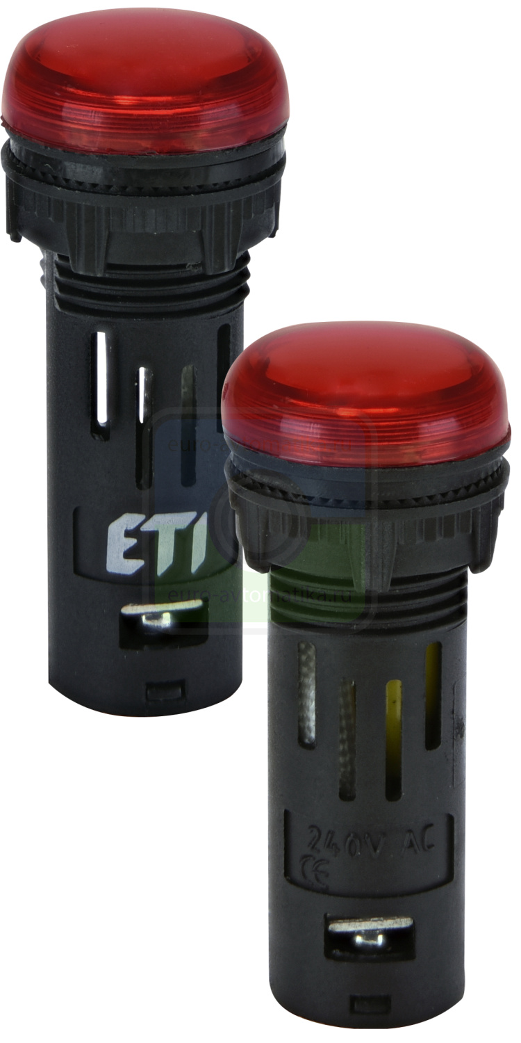 ETI 4771606 Лампа сигнал. LED матовая ECLI-16-240A-R 240V AC (Ø16мм, красная)